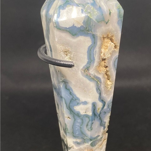 Crystals-Green Moss Agate Wand. NWTS-made by Mother Earth - Picture 7 of 8